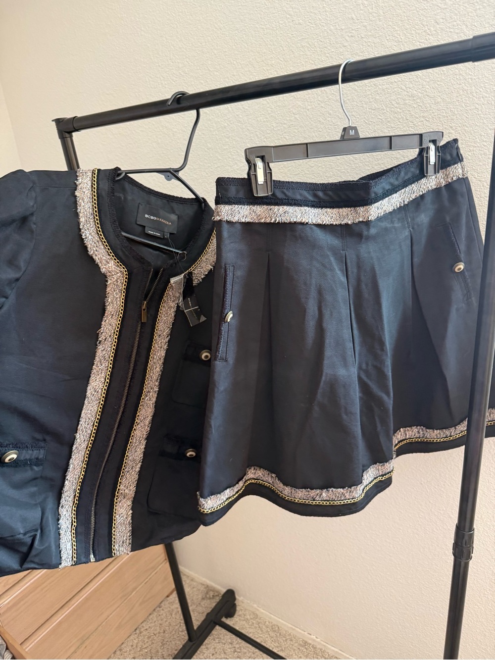 New BCBG jacket and skirt matching set
